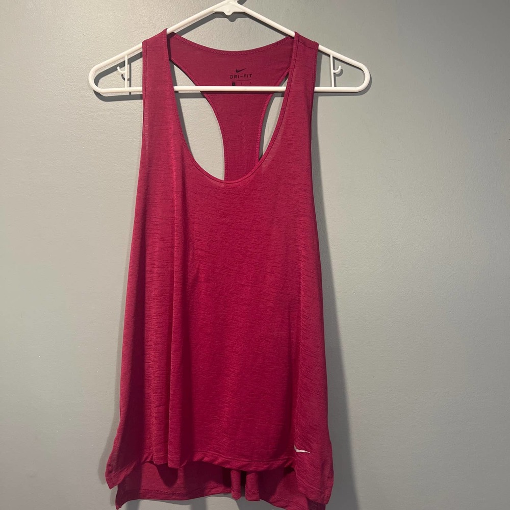 * Woman’s  Maroon Nike Dri-Fit Tank